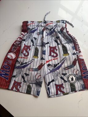 Flow society, boys, grand slam, baseball attack shorts, excellent condition